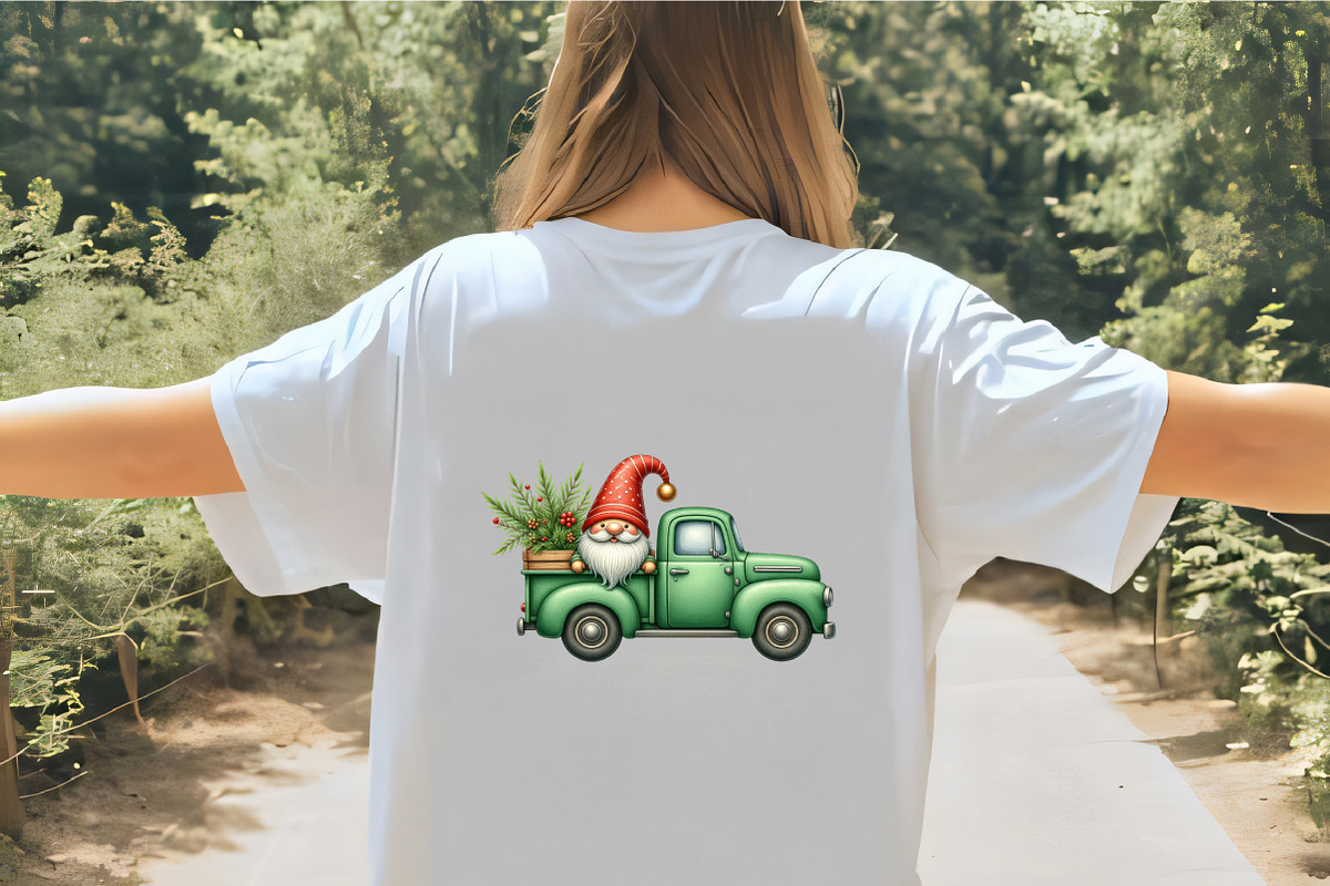 Christmas Gnome and Truck Clipart, an Illustration by CrexoraLab (Photo 5 of 5)