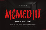Memedhi - Horror Movie Font, a Handwritten Font by twinstd (Thumbnail 1 of 8)