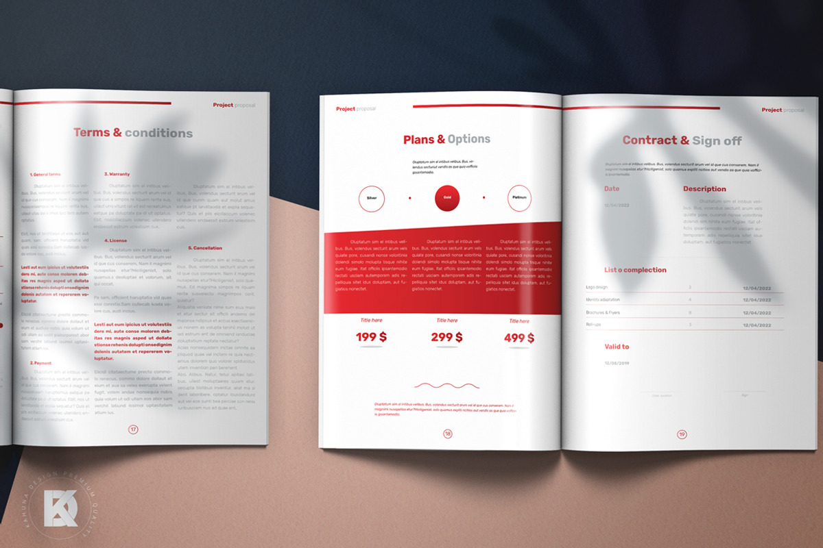Red Project Proposal / Brochure, a Brochure Template by Kahuna Design (Photo 9 of 12)