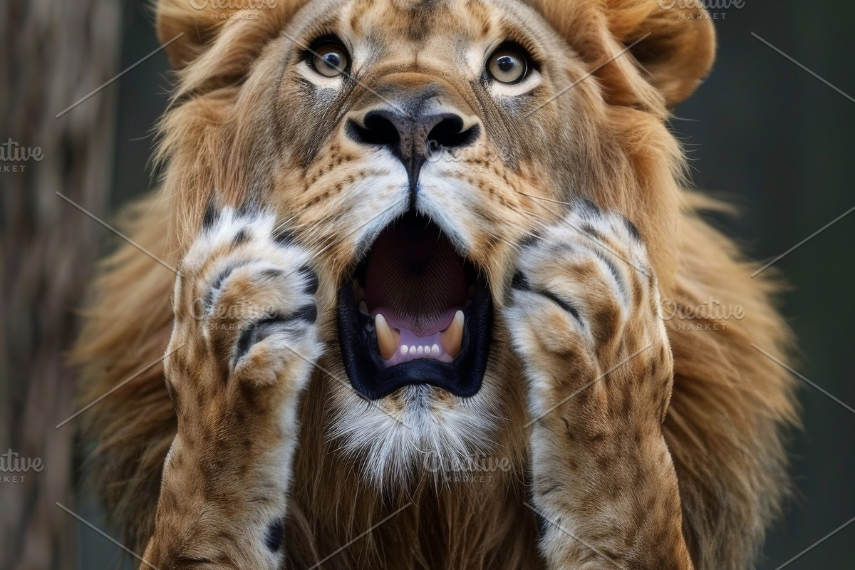 236 surprised animals, an Animal Photo by Handmadefont (Photo 91 of 241)