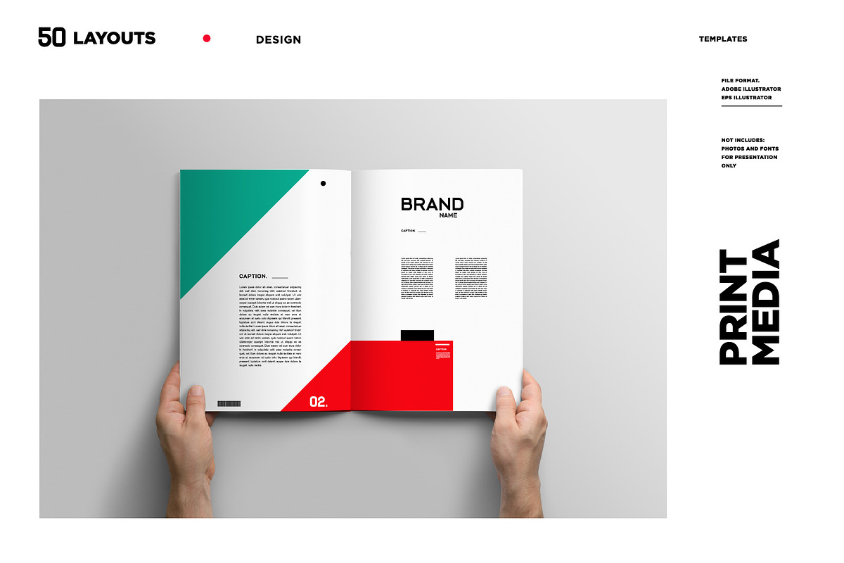 50 Modern Style Design Layout, a Magazine Template by singpentinkhappy (Photo 4 of 8)