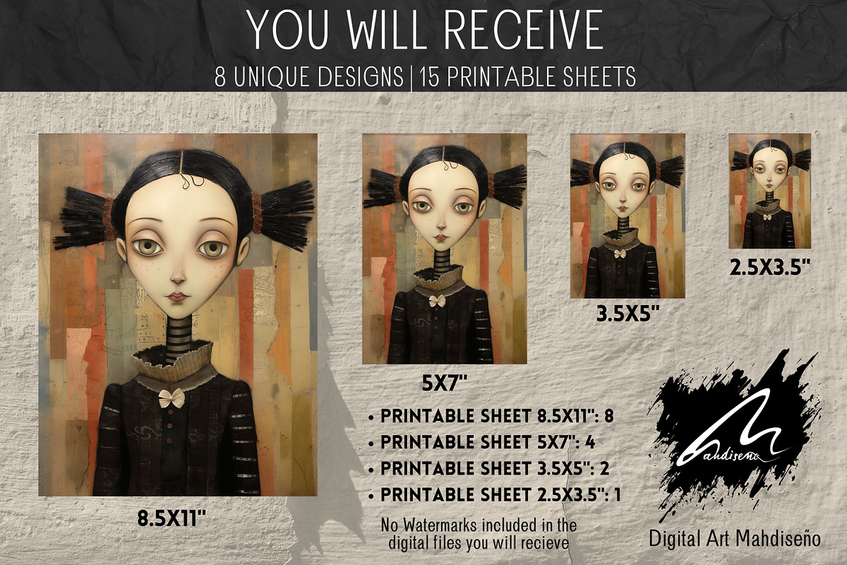 Odd Whimsical Girl, Quirky Pages, a Person Illustration by Digital Art Mahdiseño (Photo 2 of 9)