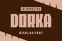 Dorka - Comic Display Font