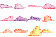 53 Gentle Watercolor Cloud BUNDLE, a Texture Illustration by LilyBoo Clipart (Thumbnail 3 of 6)
