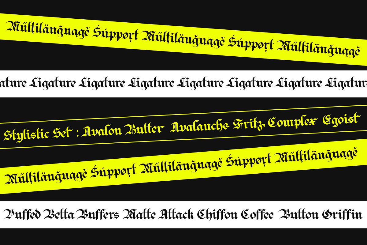 ED Bielefeld Next, a Blackletter Font by Emyself Design (Photo 6 of 12)