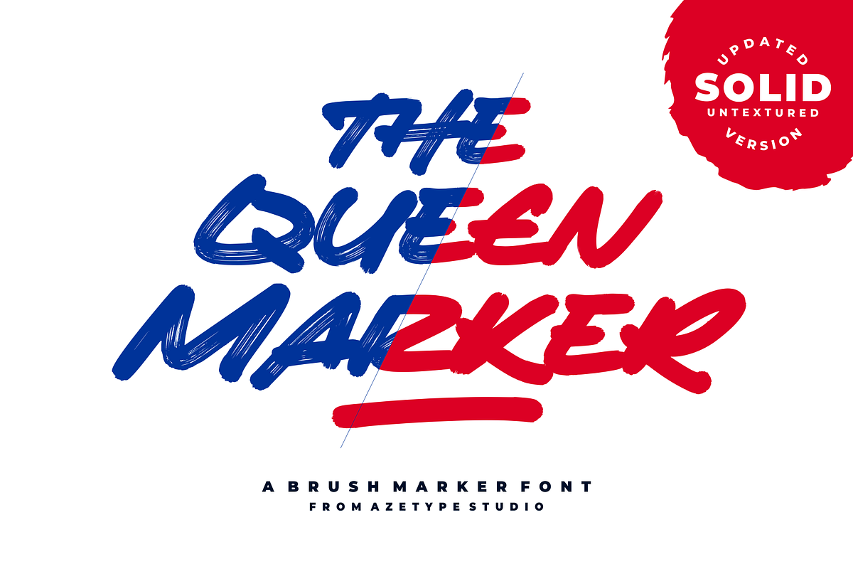 The Queen Marker • A Marker Font, a Script Font by azetypestudios.com (Photo 1 of 22)