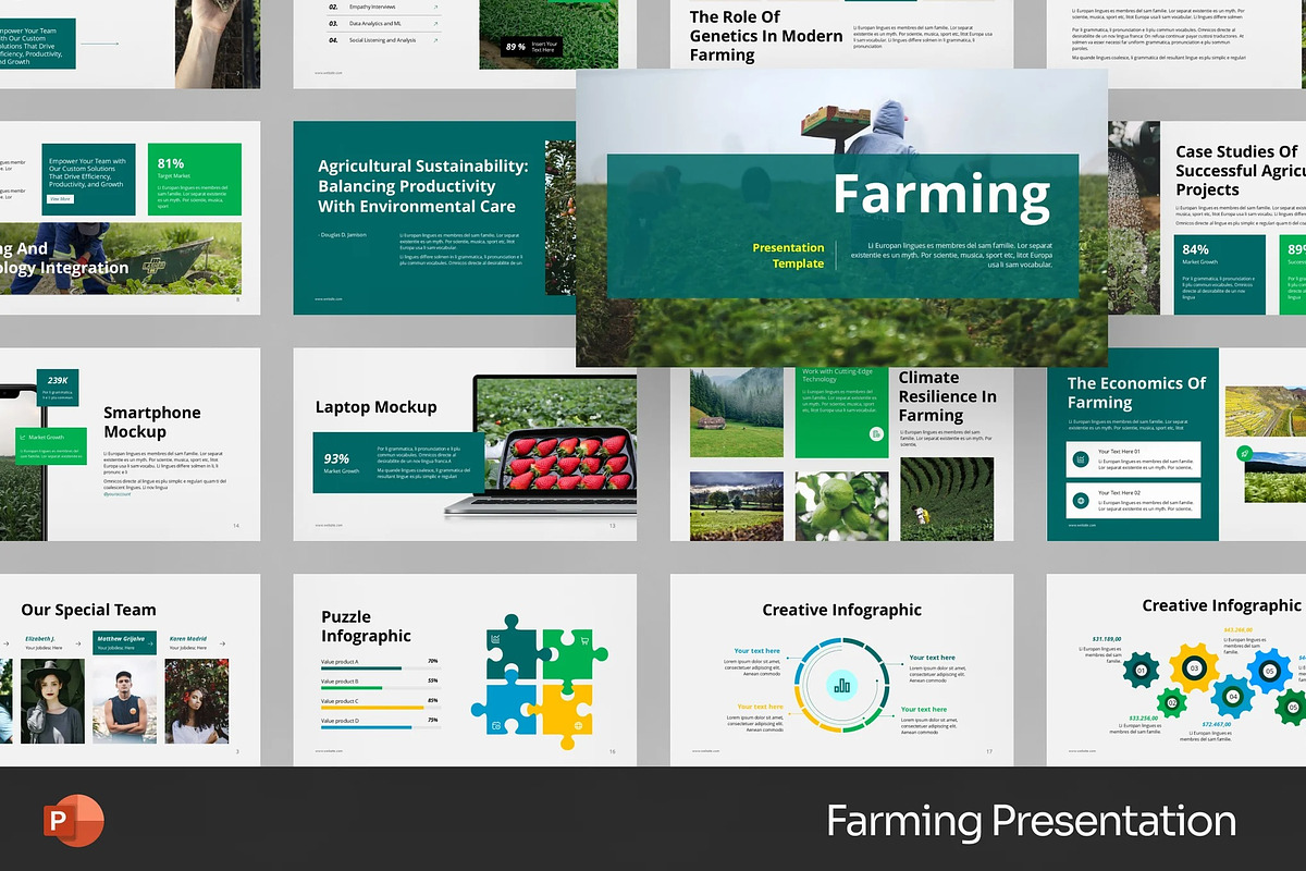 Herb Farming Powerpoint Templates, a Presentation Template by Fit-tee (Photo 1 of 2)