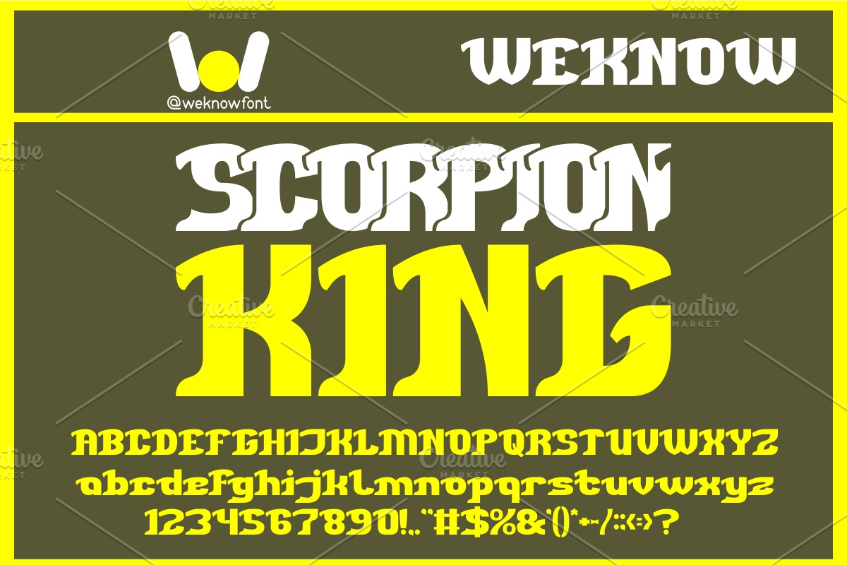Dark Light Warrior font, a Font by weknow (Photo 4 of 10)