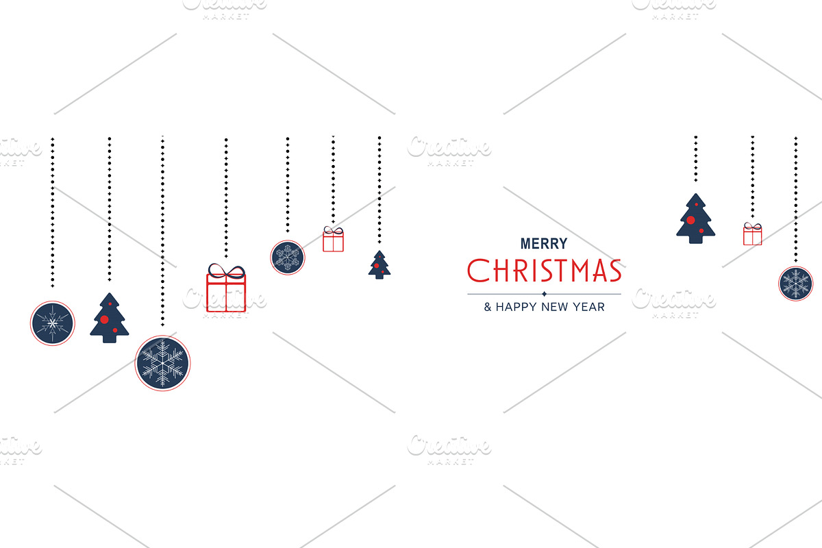 Merry Christmas Minimal Banner, a Templates & Theme by alexdndz