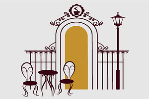 vector coffee house design
