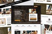 Carpentry Squarespace Template, a Websites & App Template by Template Twist Shop (Thumbnail 1 of 10)