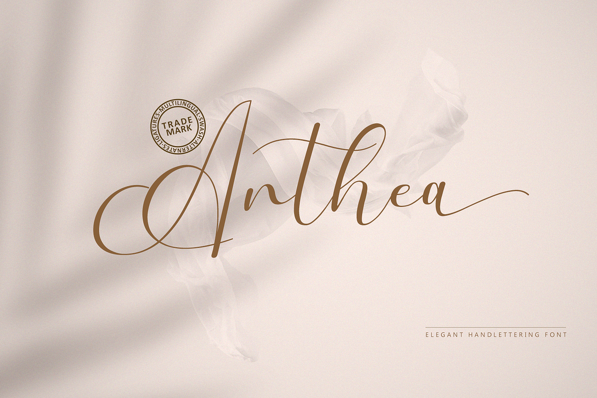 Anthea // Elegant Font, a Script Font by GDcreative (Photo 1 of 10)