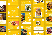 Food Blogger Instagram Post Template, a Social Media Template by BoontenStudio (Thumbnail 2 of 7)
