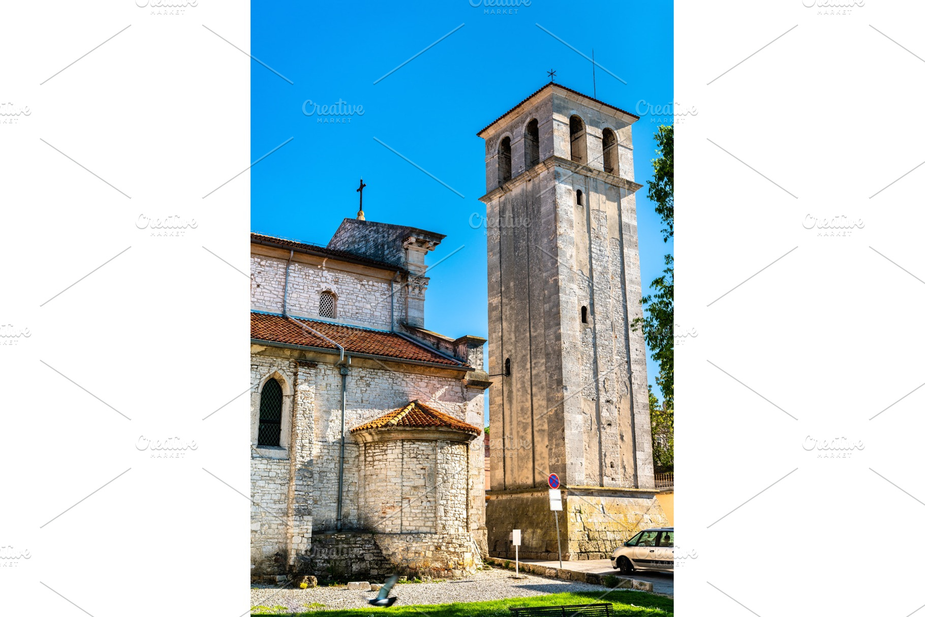 The pula cathedral in croatia featuring pula, croatia, and cathedral, an Architecture Photo by Leonid Andronov
