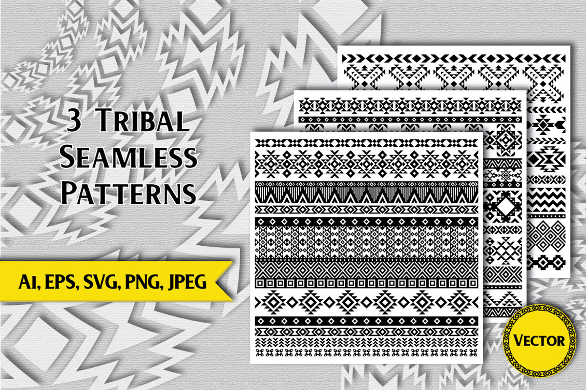 80 Tribal Pattern Brushes, a Brush Add-On by Elinorka (Photo 7 of 7)