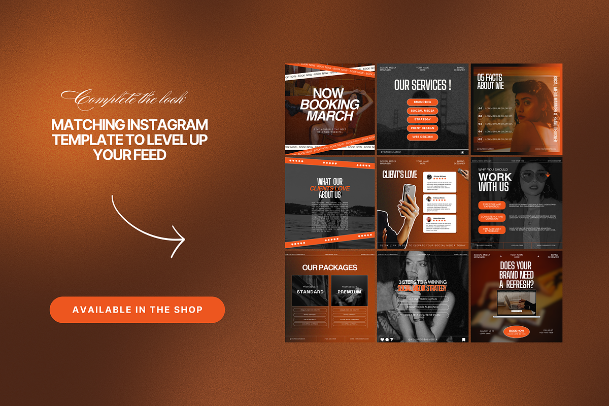 Black & Orange Service Guide, a Marketing Template by My Template Studio (Photo 16 of 16)