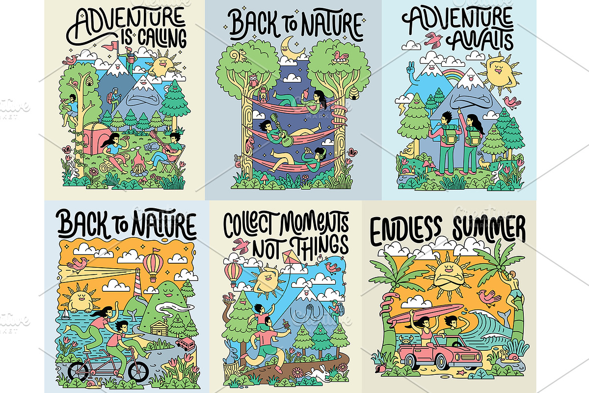 Adventure awaits: 10 illustration, a Person Illustration by gunaonedesign (Photo 2 of 8)