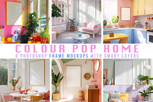 Pop: Interior frame mockup bundle, a Household Mockup by Amy Louise Baker