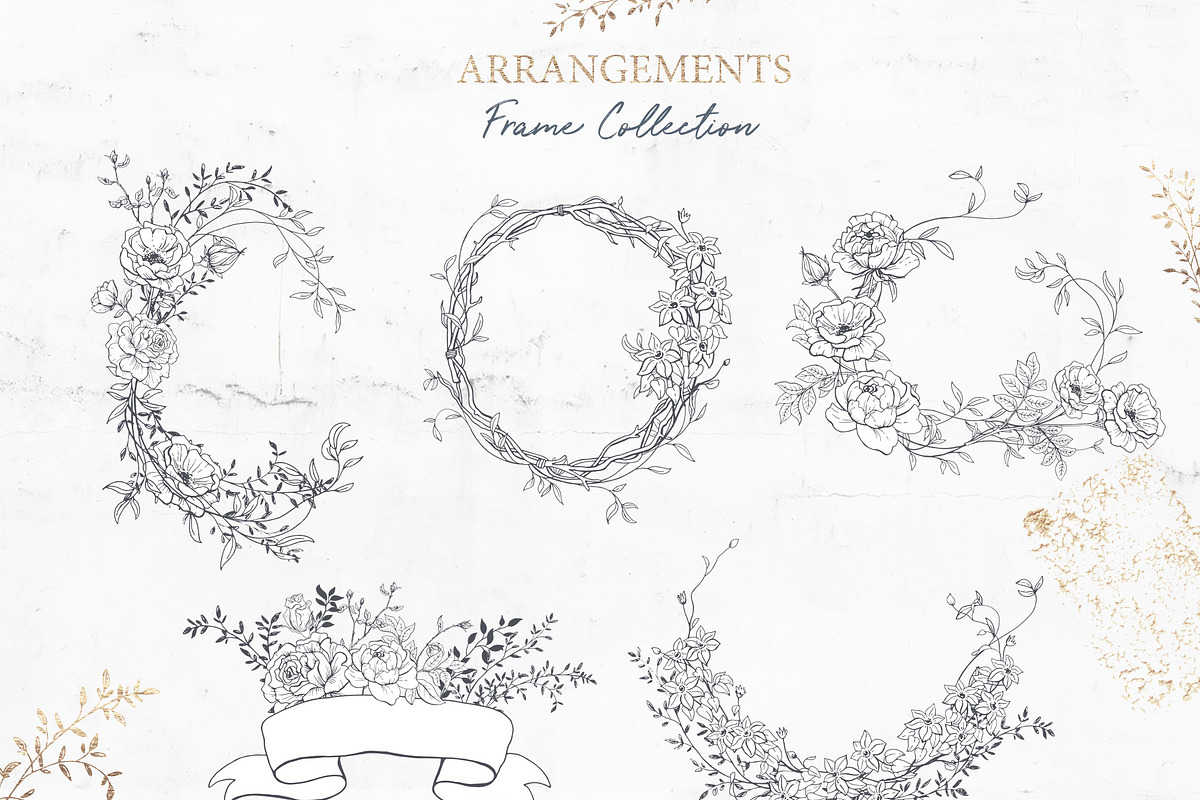 Rich Botanicals & Monograms, a Texture Illustration by Pink Ocean (Photo 3 of 17)