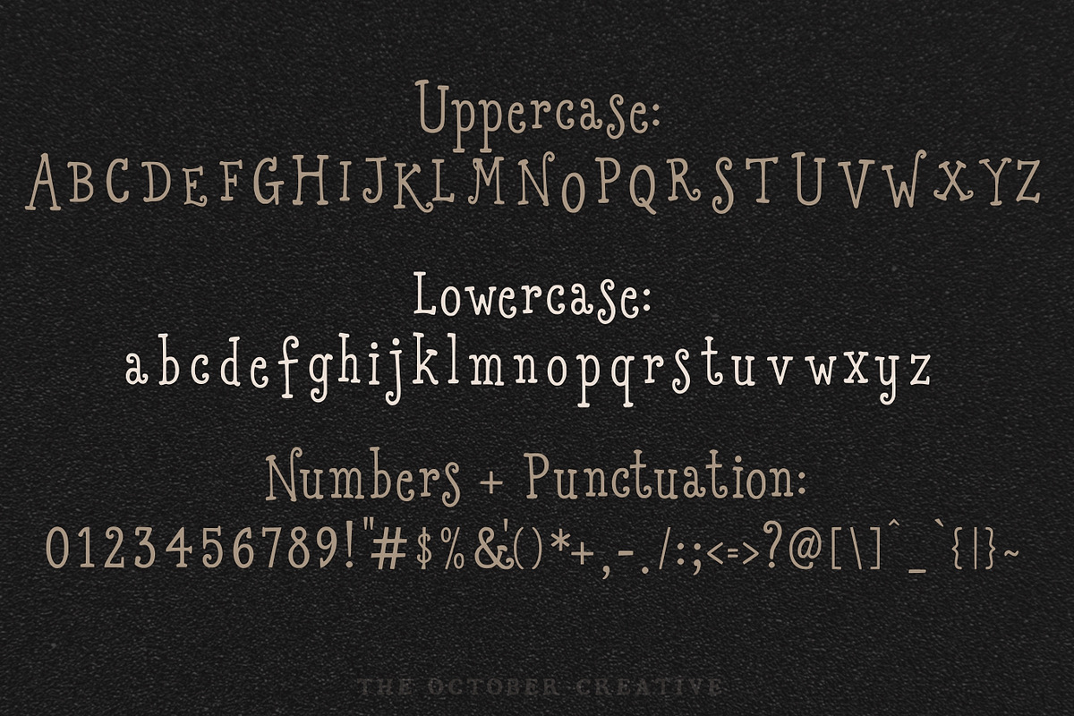 Gabrielletta Wobbly Serif Font, a Serif Font by The October Creative (Photo 2 of 8)