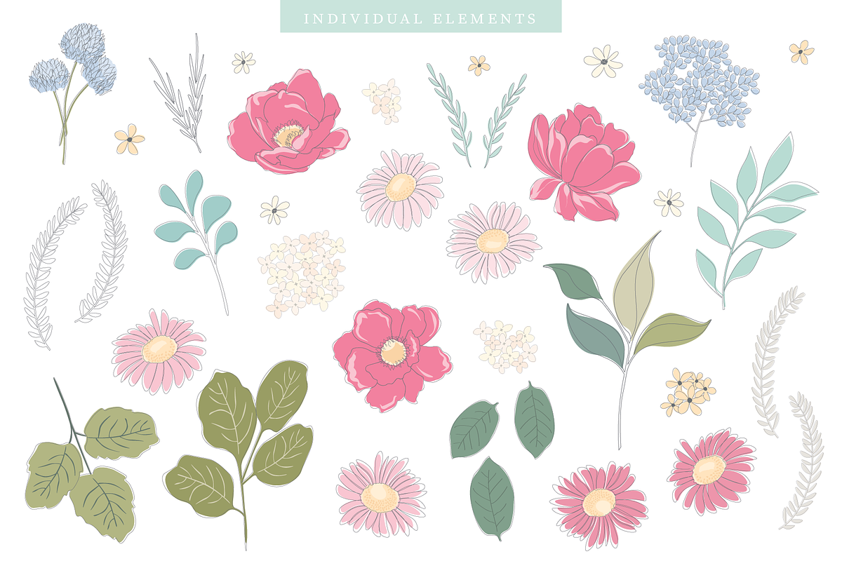 Floral & Pattern Design Set, a Pattern Graphic by Emily Spadoni (Photo 15 of 17)