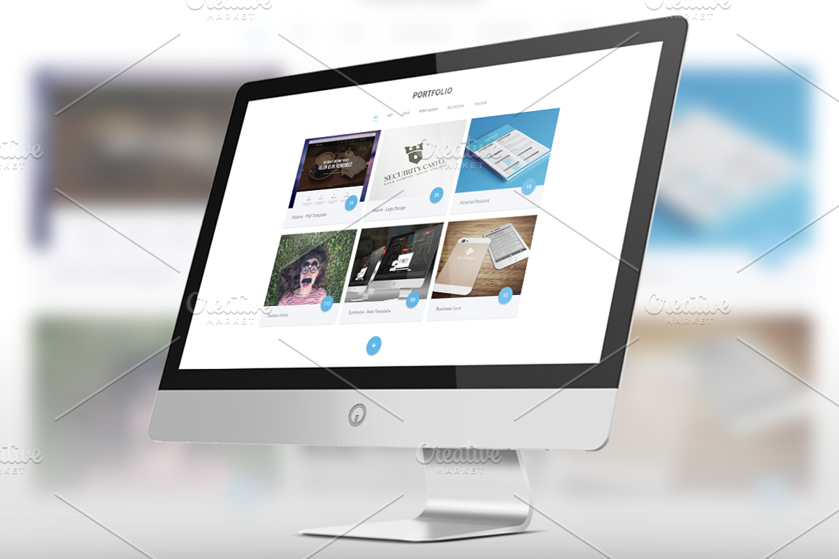 Chomok - Material Landing Page PSD, a Landing Page Template by Pentaclay (Photo 5 of 7)