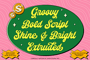 Sundries Bold Script with Extruded, a Script Font by Angin Studio (Thumbnail 2 of 18)