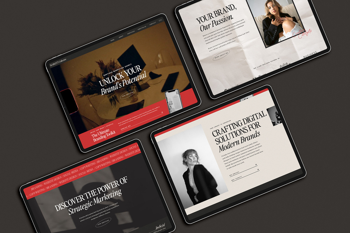 Scarlett Showit Website Template, a WordPress Template by Amanda Scott Design Co. (Photo 1 of 7)