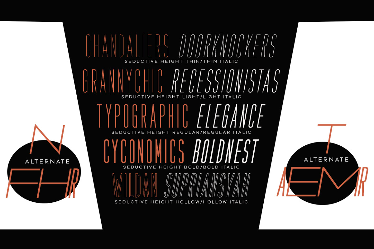 Seductive Height, a Sans Serif Font by Wildan Type (Photo 6 of 10)