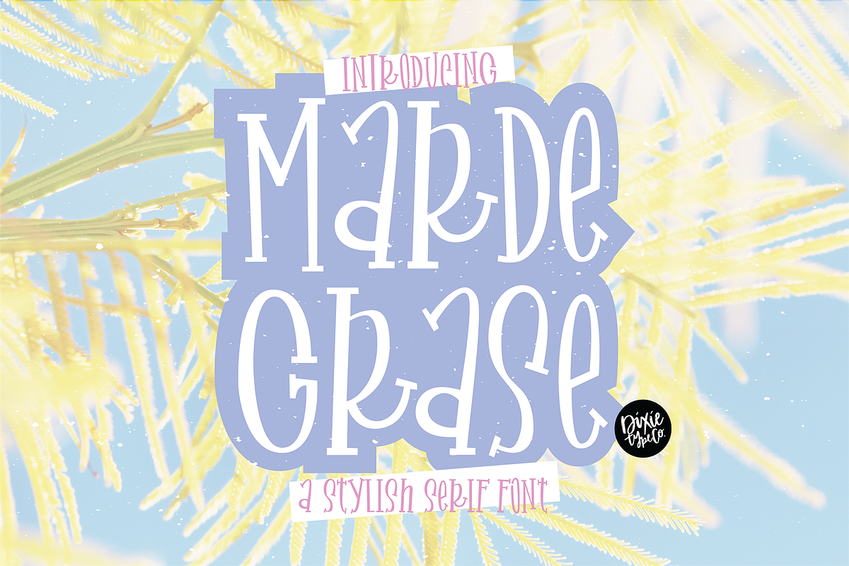 MARDEGRASE a Stylish Serif Font