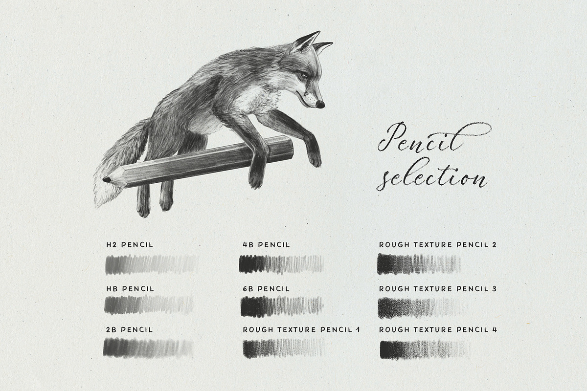 Pencil Brush Set for Procreate, a Brush Add-On by Pencil Twist (Photo 2 of 9)