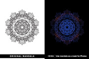 300 Vector Mandala Ornaments, a Decorative Illustration by pixaroma (Thumbnail 40 of 49)