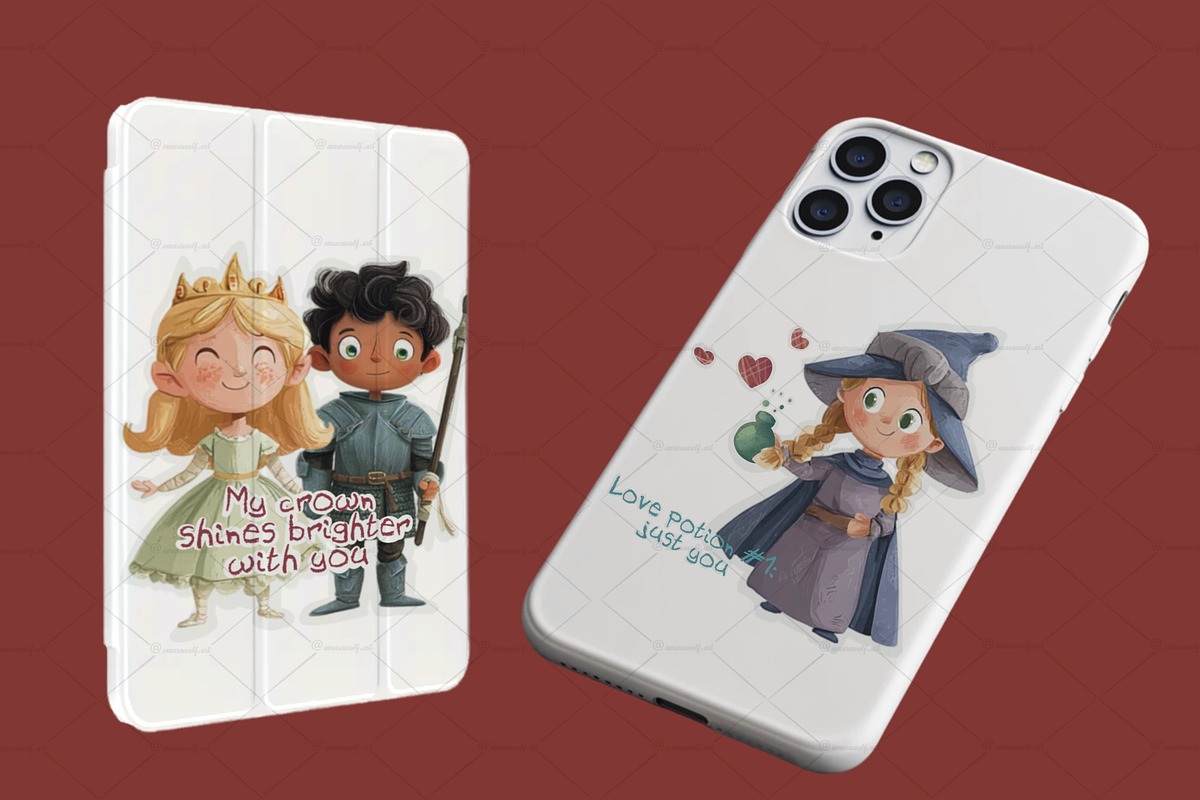 Medieval Fantasy Valentine Stickers, an Object Graphic by Amarawolf's Art (Photo 7 of 8)