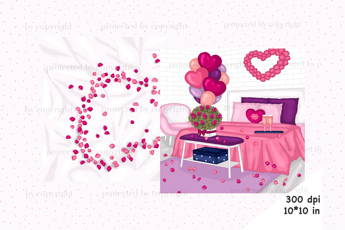 Date Night Scenes, a Seasonal Illustration by GlamArtZhanna (Photo 2 of 3)