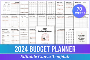 2024 Budget Planner Canva KDP