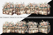 Steamer Trunk Clipart, a Graphic by Artnoy (Thumbnail 2 of 5)