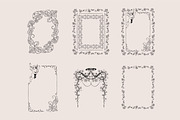 Vintage Frames SVG Clipart PNG, a Decorative Illustration by Anada Arty (Thumbnail 2 of 18)