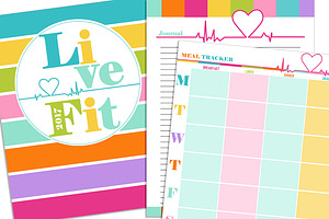 Editable Fitness Planner Templates