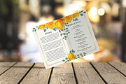 Canva Yellow Rose Funeral Program, a Brochure Template by SmmrDesign (Thumbnail 5 of 5)