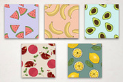 Fruits seamless patterns, a Pattern Graphic by Le.nart (Thumbnail 5 of 6)
