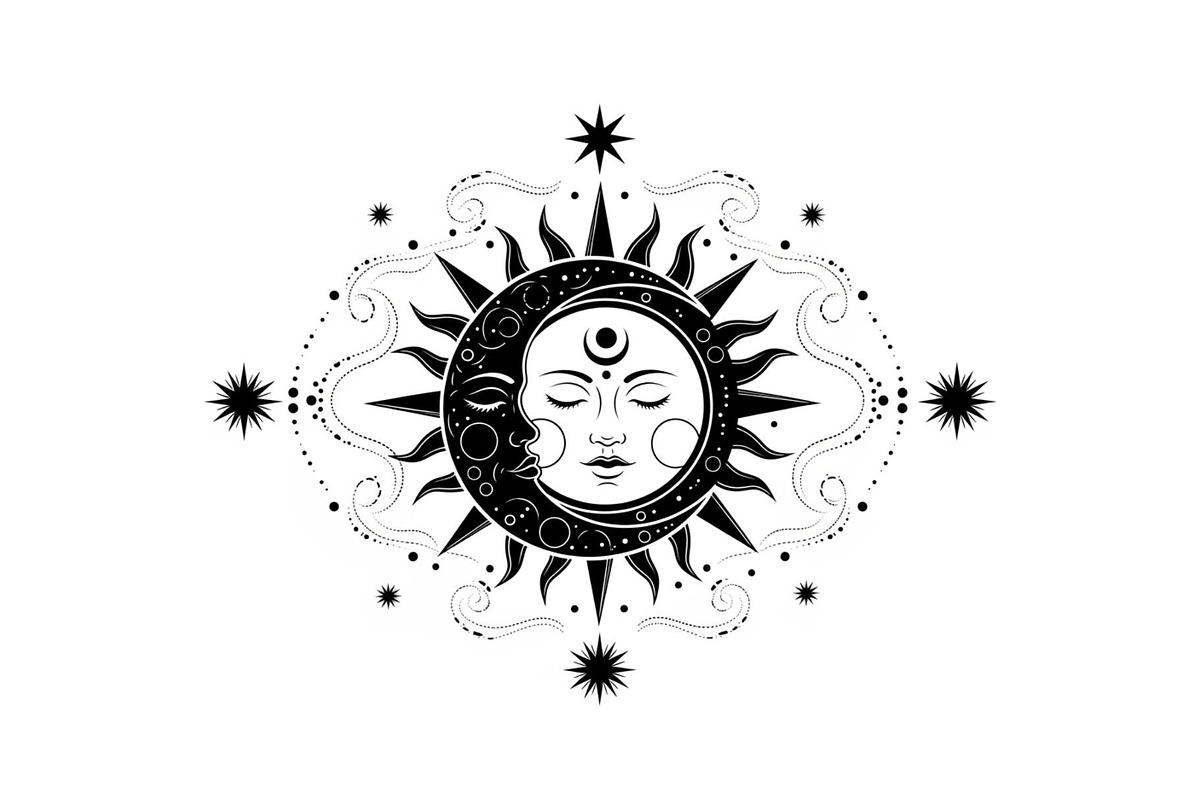 Sun Moon Celestial Mandala Bundle, an Illustration by Gaye Art (Photo 10 of 31)