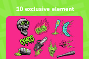 Neon Horror Vector Pack 2025, an Illustration by NH graphic (Thumbnail 2 of 5)