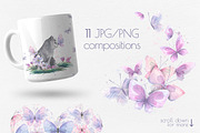 Butterflies watercolor clip art, an Object Graphic by NATASHA CHU (Thumbnail 3 of 7)