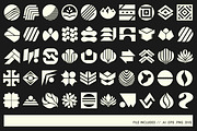 Modern Abstract Logo Template Vol 9, a Solid Icon by Tekuni (Thumbnail 9 of 12)