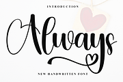 Always, a Handwritten Font by FreshTypeINK (Thumbnail 1 of 8)