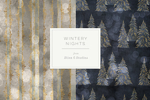 Wintery Nights: Golden Fairy Lights