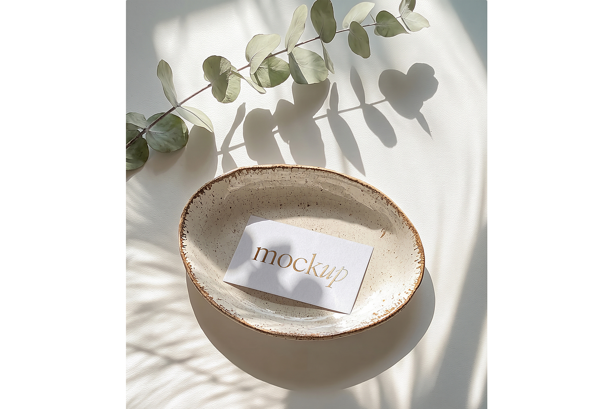 Gold Emboss Business Card Mockup, an Advertising Mockup by Julia Anderi - Studio (Photo 2 of 3)