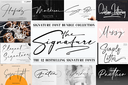 The Signature Font Bundle Collection, a Handwritten Font by RedyStudio