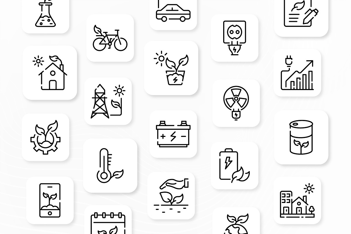 Ecology Icons Pack, an Outline Icon by Brickclay (Photo 2 of 7)