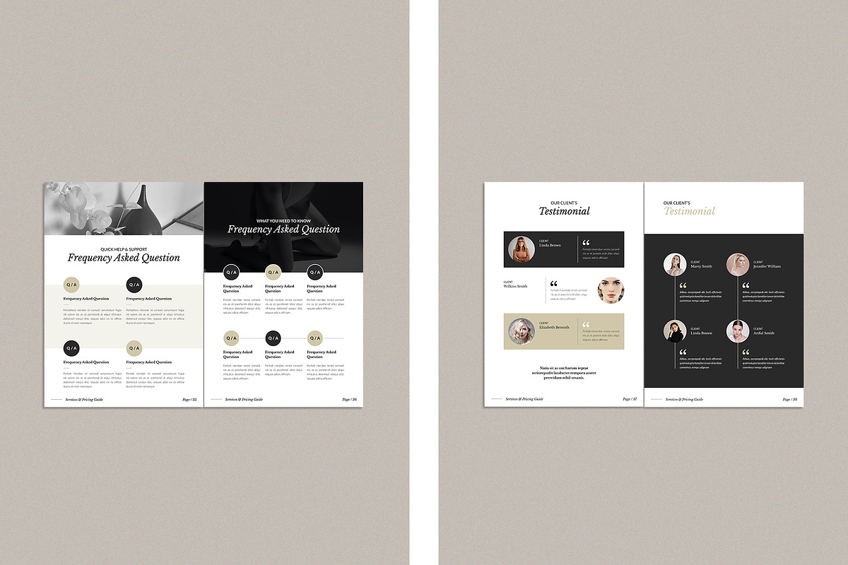 Services & Pricing Guide CANVA, a Brochure Template by TemplateFolio-Shop (Photo 14 of 20)